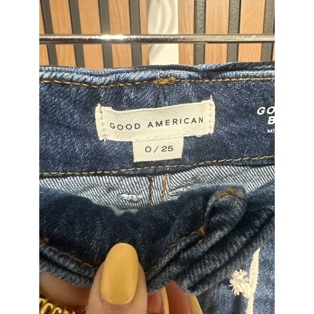 Good American Dark Blue Bootcut Jeans - Picture 8 of 8